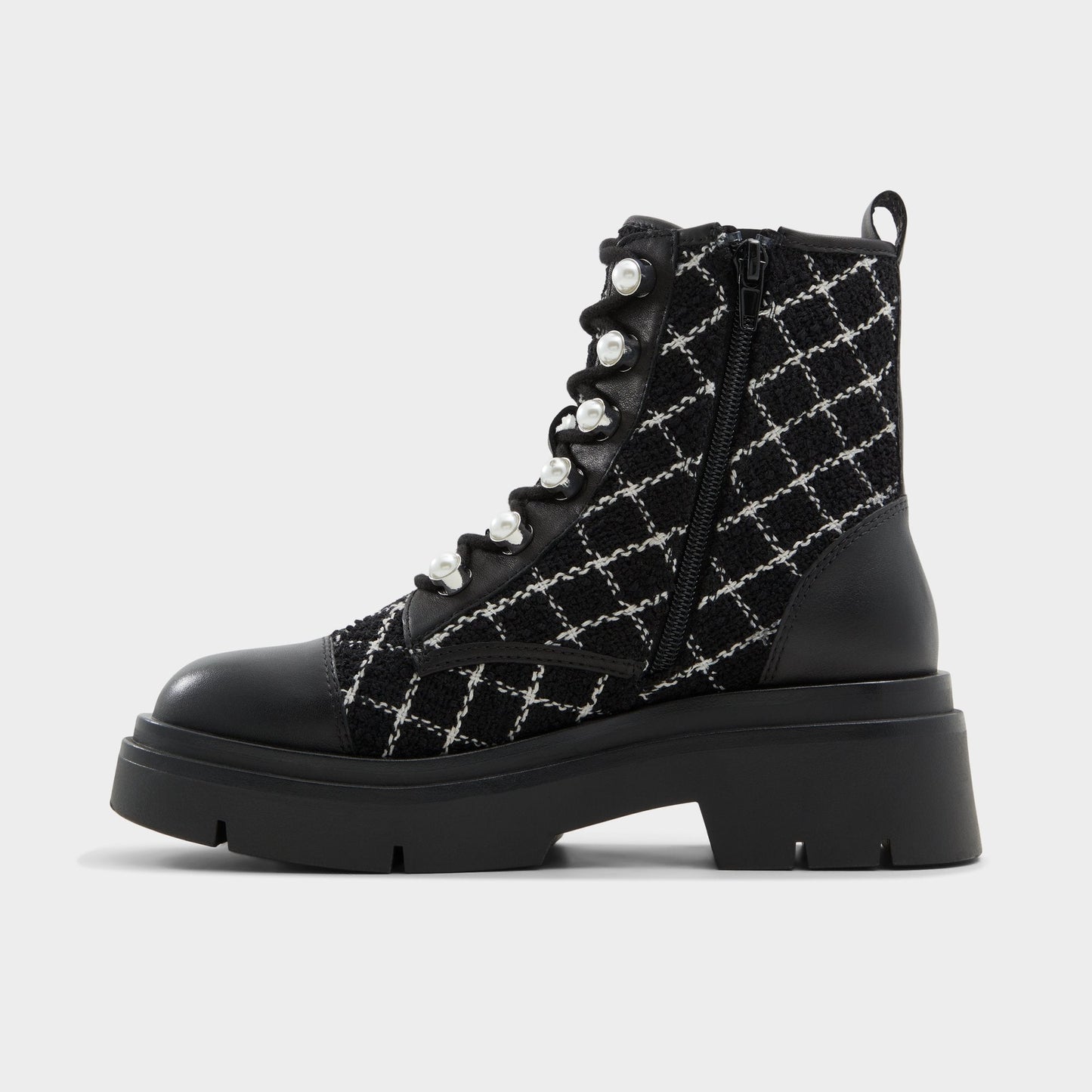 Marthia in Other Black - Combat ankle boot, Black - Other black