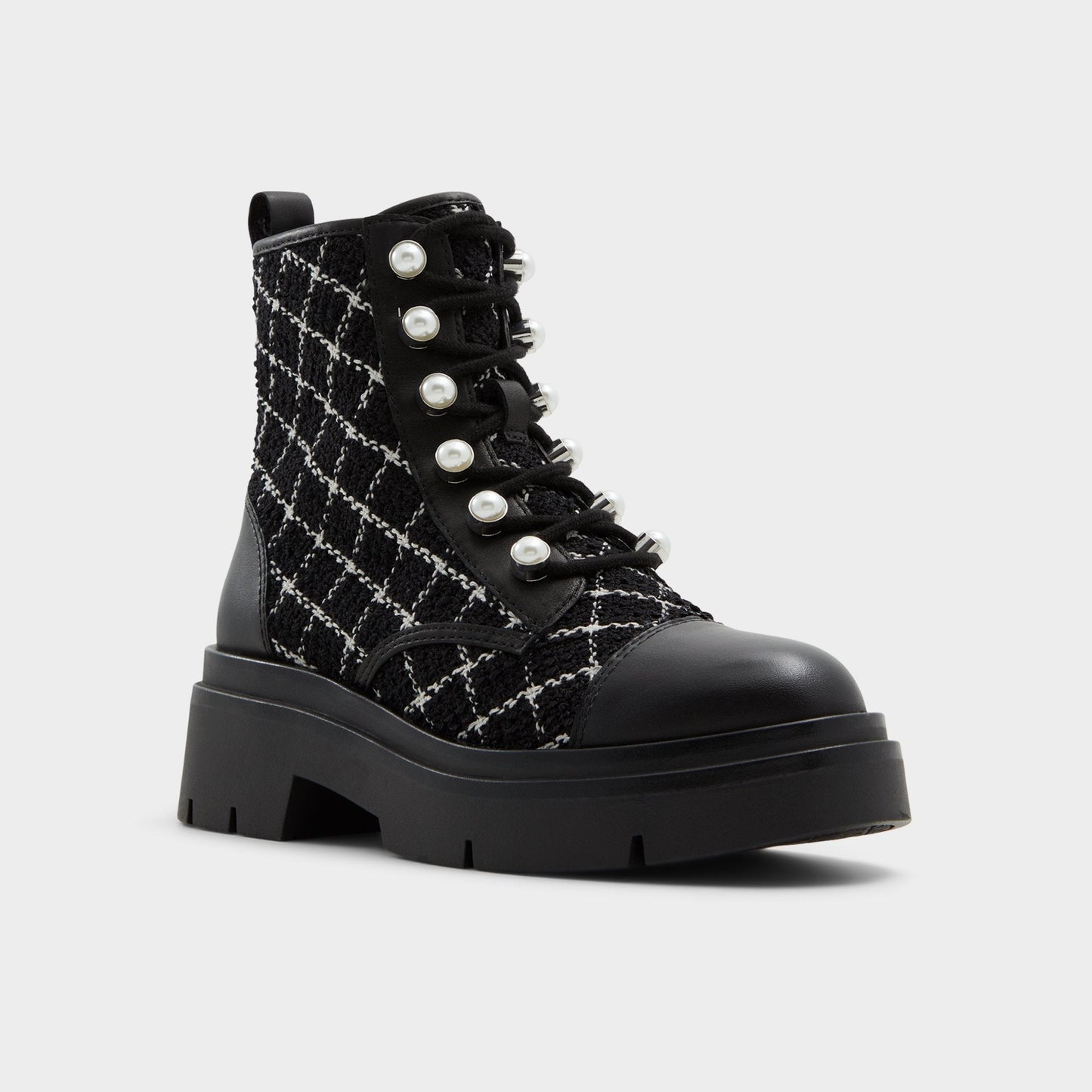 Marthia in Other Black - Combat ankle boot, Black - Other black