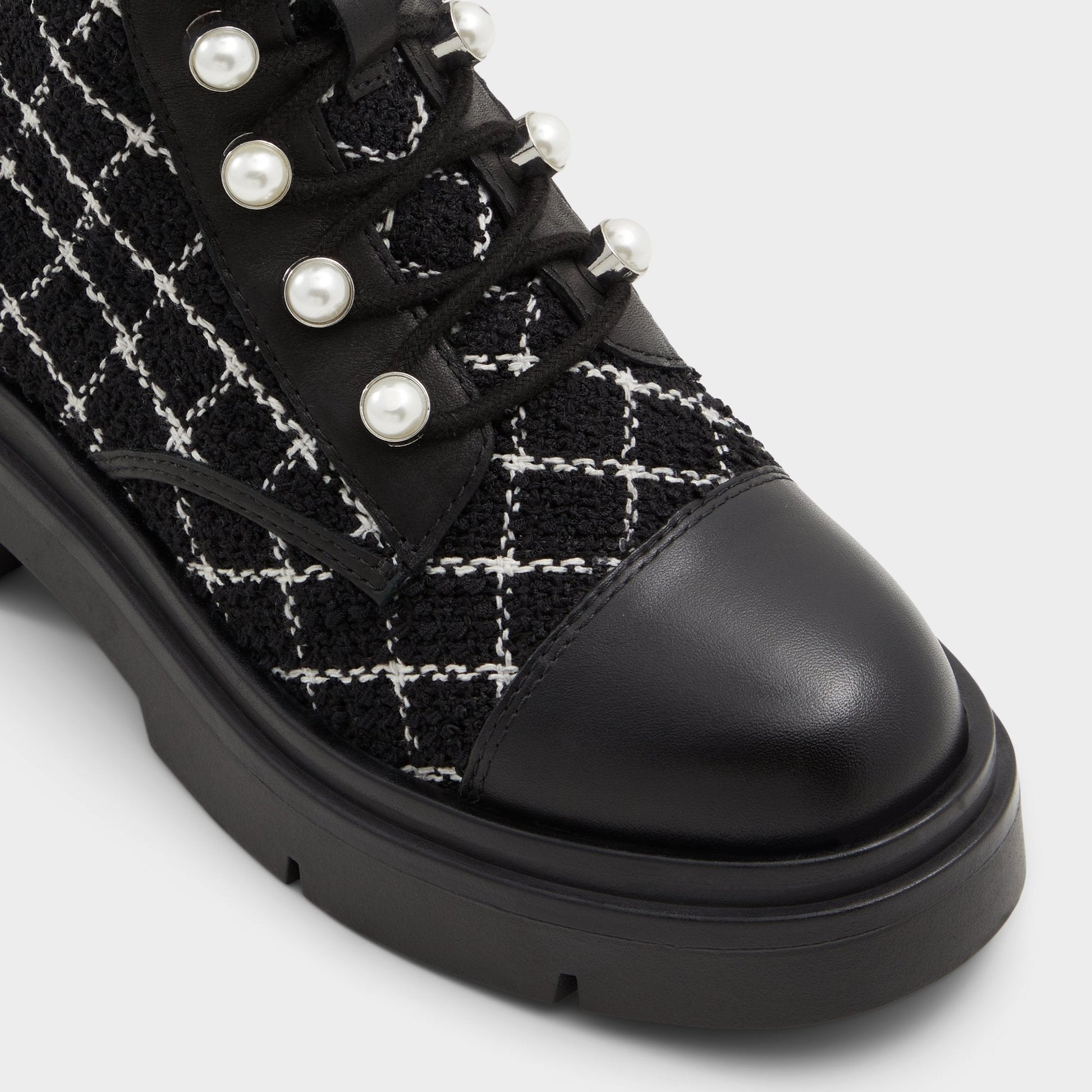 Marthia in Other Black - Combat ankle boot, Black - Other black