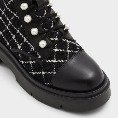 Marthia in Other Black - Combat ankle boot, Black - Other black