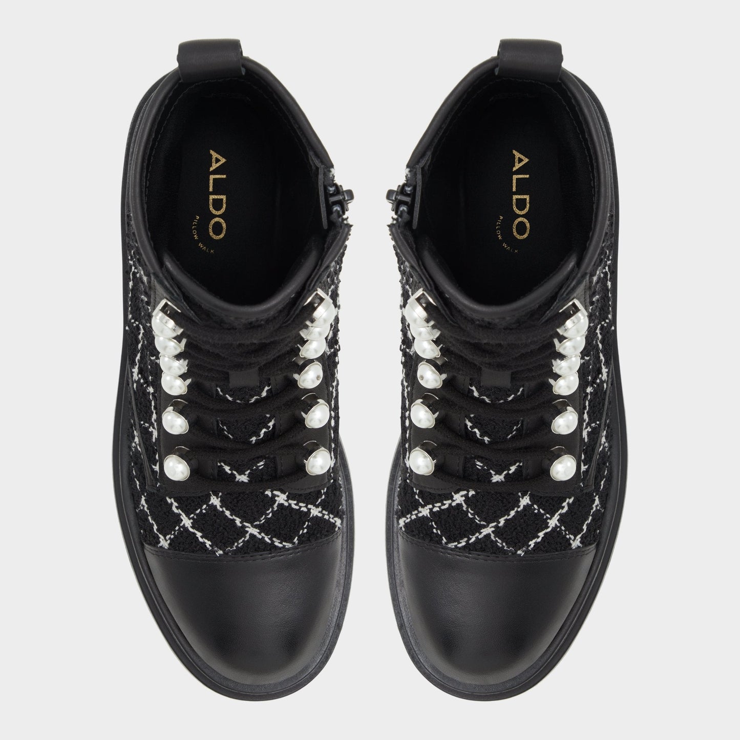 Marthia in Other Black - Combat ankle boot, Black - Other black