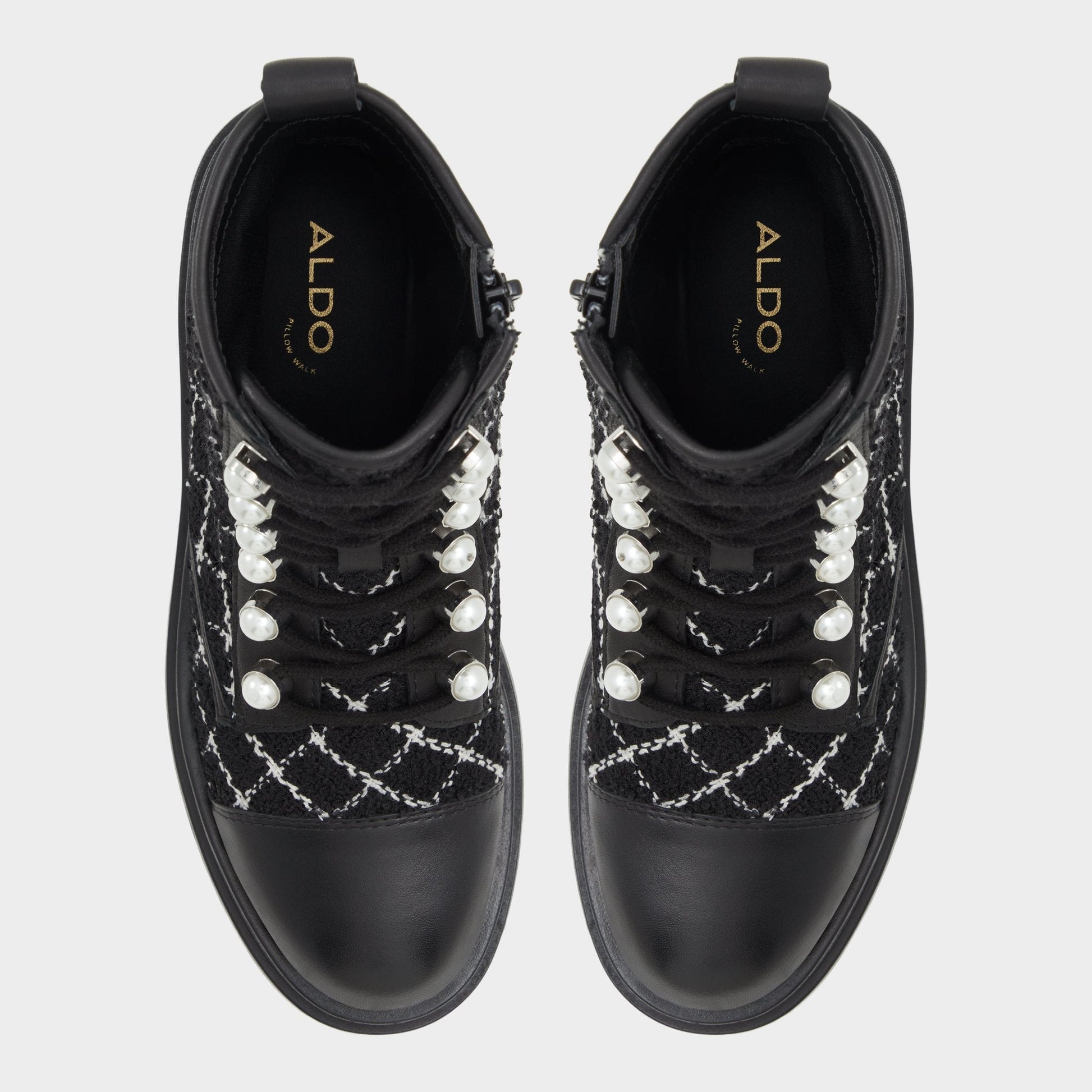 Marthia in Other Black - Combat ankle boot, Black - Other black