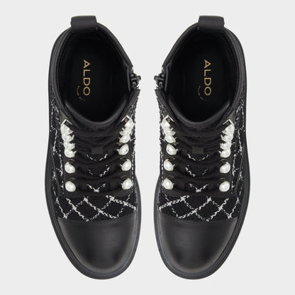 Marthia in Other Black - Combat ankle boot, Black - Other black