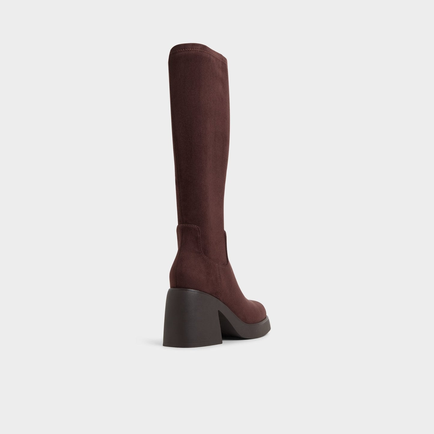 Auster in Dark Brown - Knee-high boot, Platform - Dark Brown