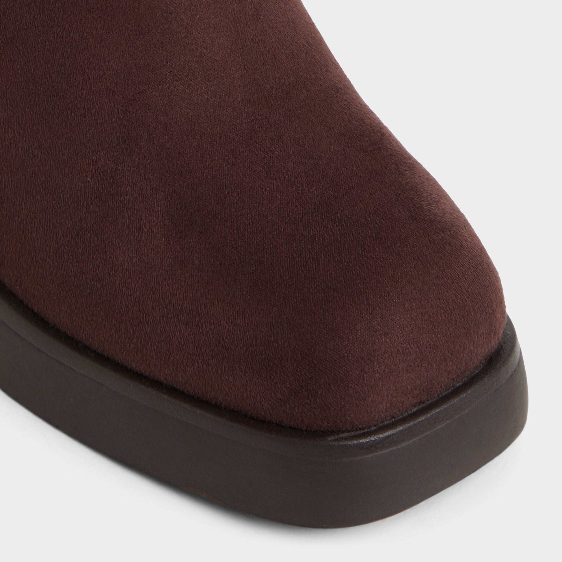 Auster in Dark Brown - Knee-high boot, Platform - Dark Brown