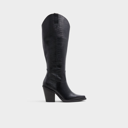 Nevada-wc Black Women's Western - Western knee-high boot, Black - Black