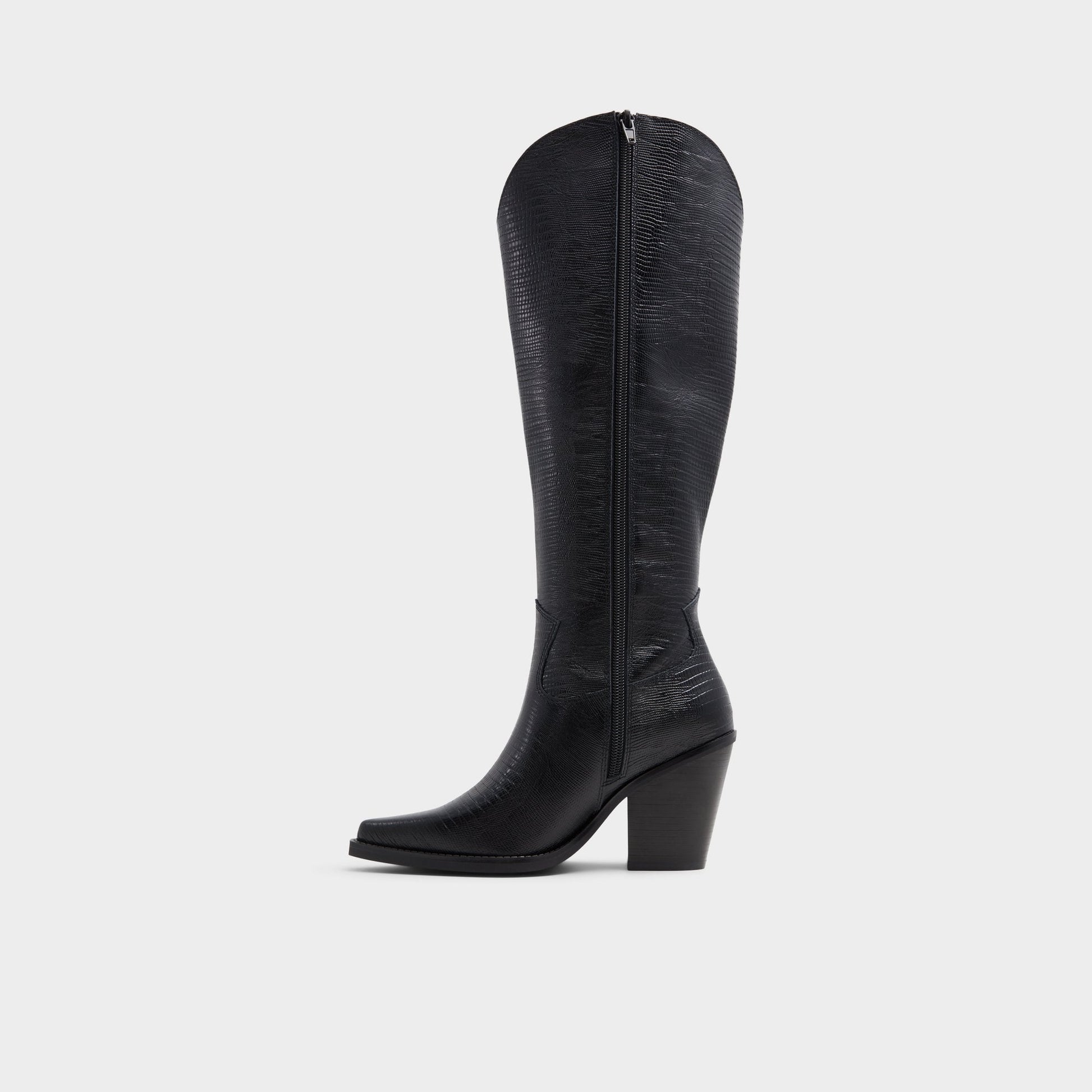 Nevada-wc Black Women's Western - Western knee-high boot, Black - Black