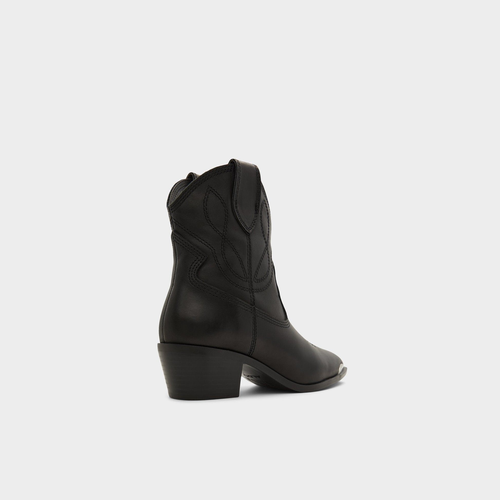 Valley Black Women's Western - Western boot, Block heel - Black