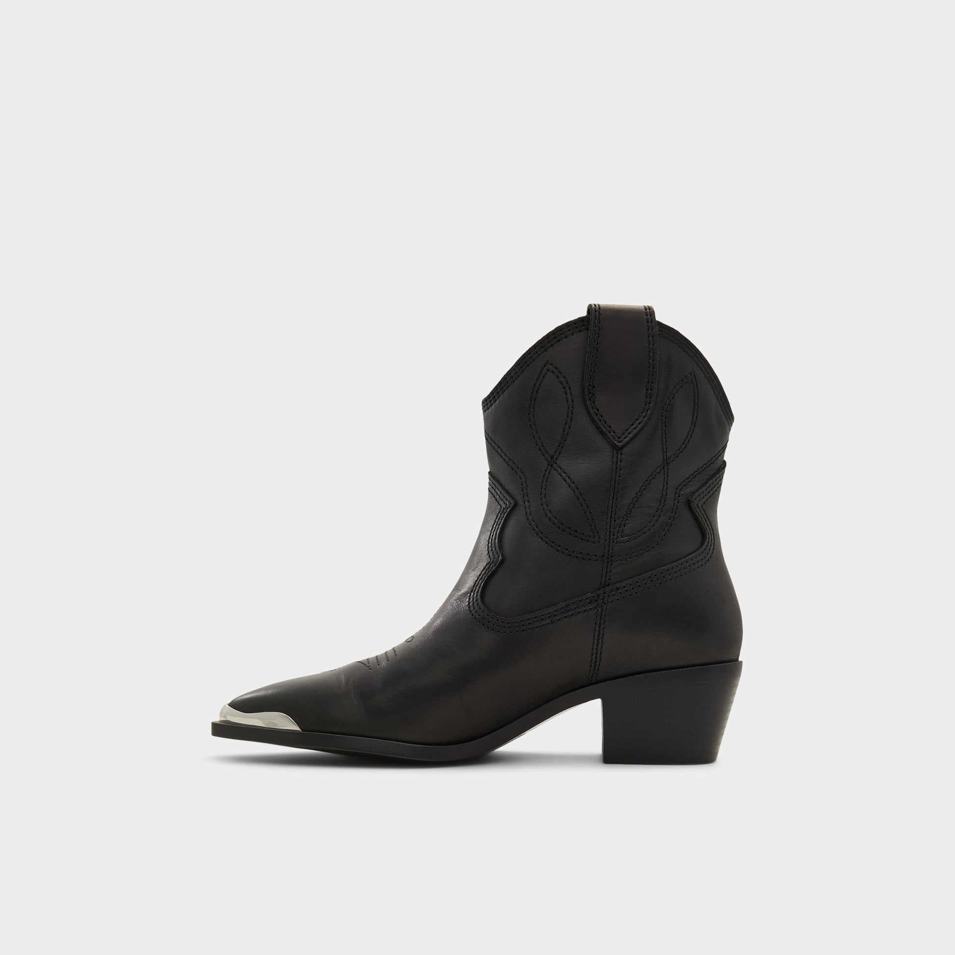 Valley Black Women's Western - Western boot, Block heel - Black