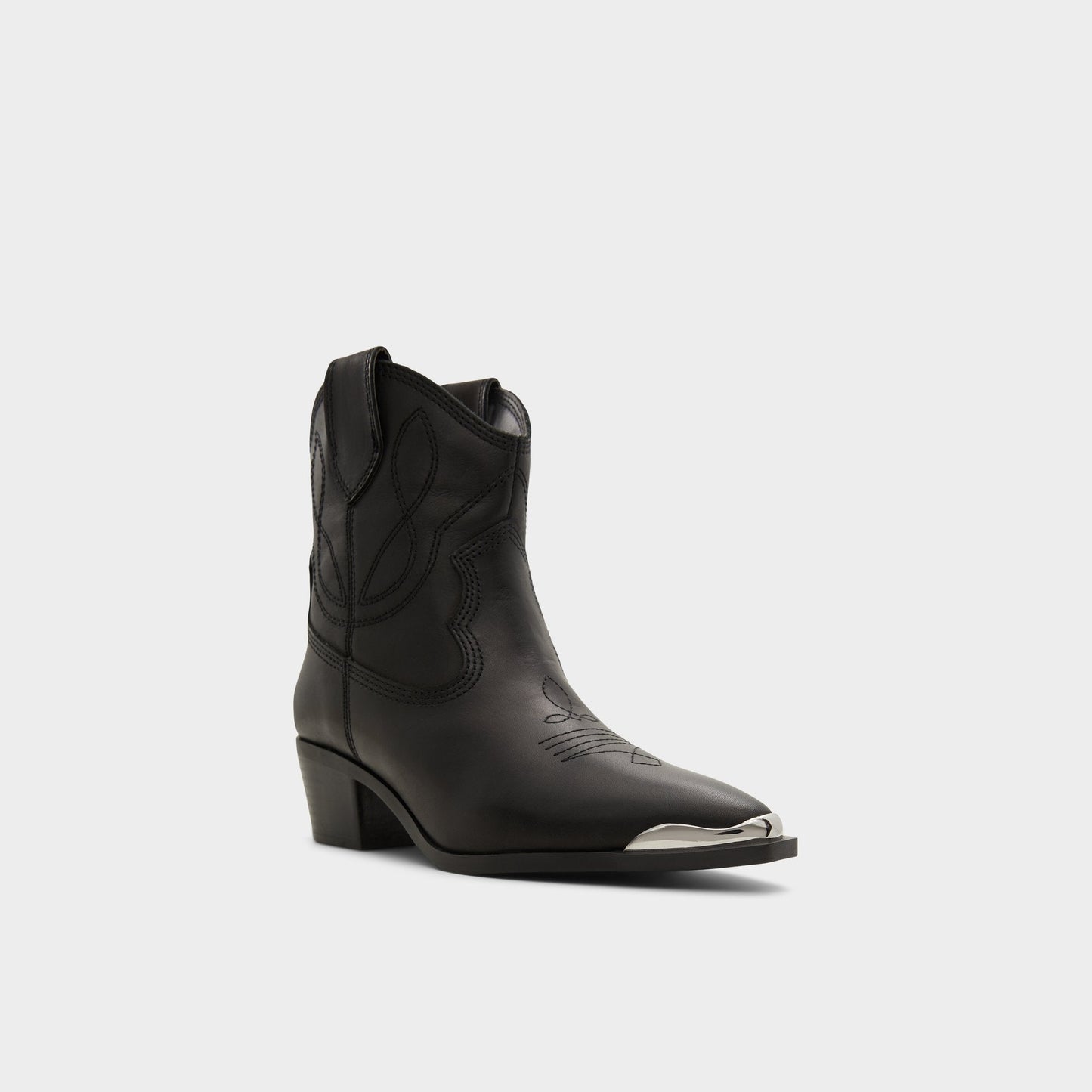 Valley Black Women's Western - Western boot, Block heel - Black