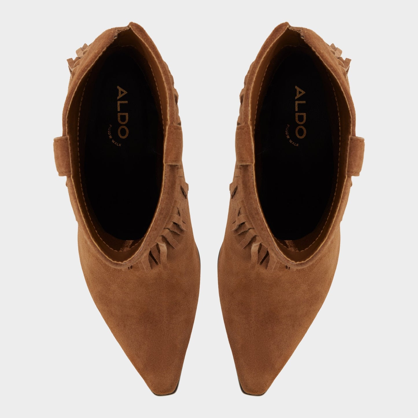 Jollene in Dark Brown - Western boot, Block heel - Dark Brown