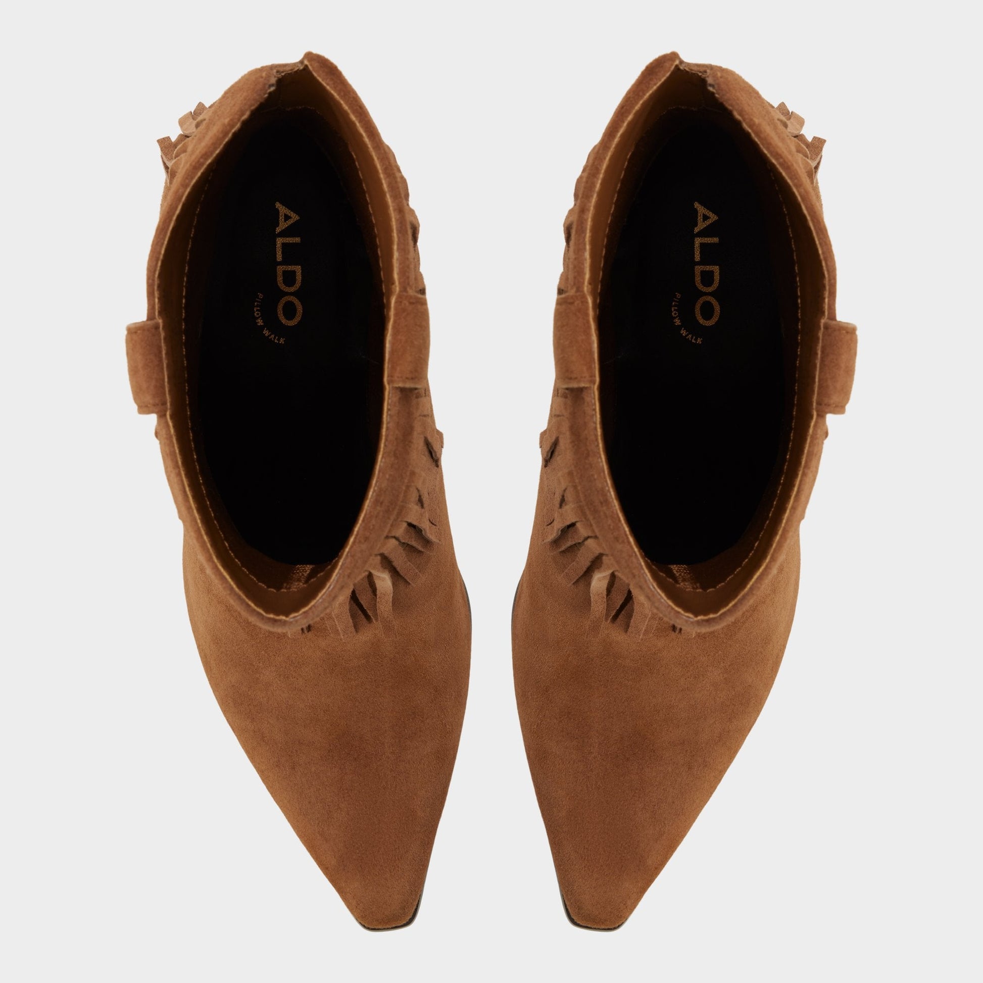 Jollene in Dark Brown - Western boot, Block heel - Dark Brown