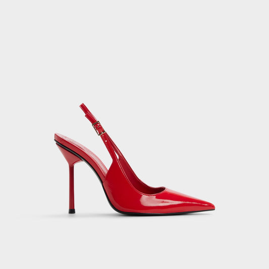 Serrah in Medium Red - Pump, Stiletto heel - Medium red