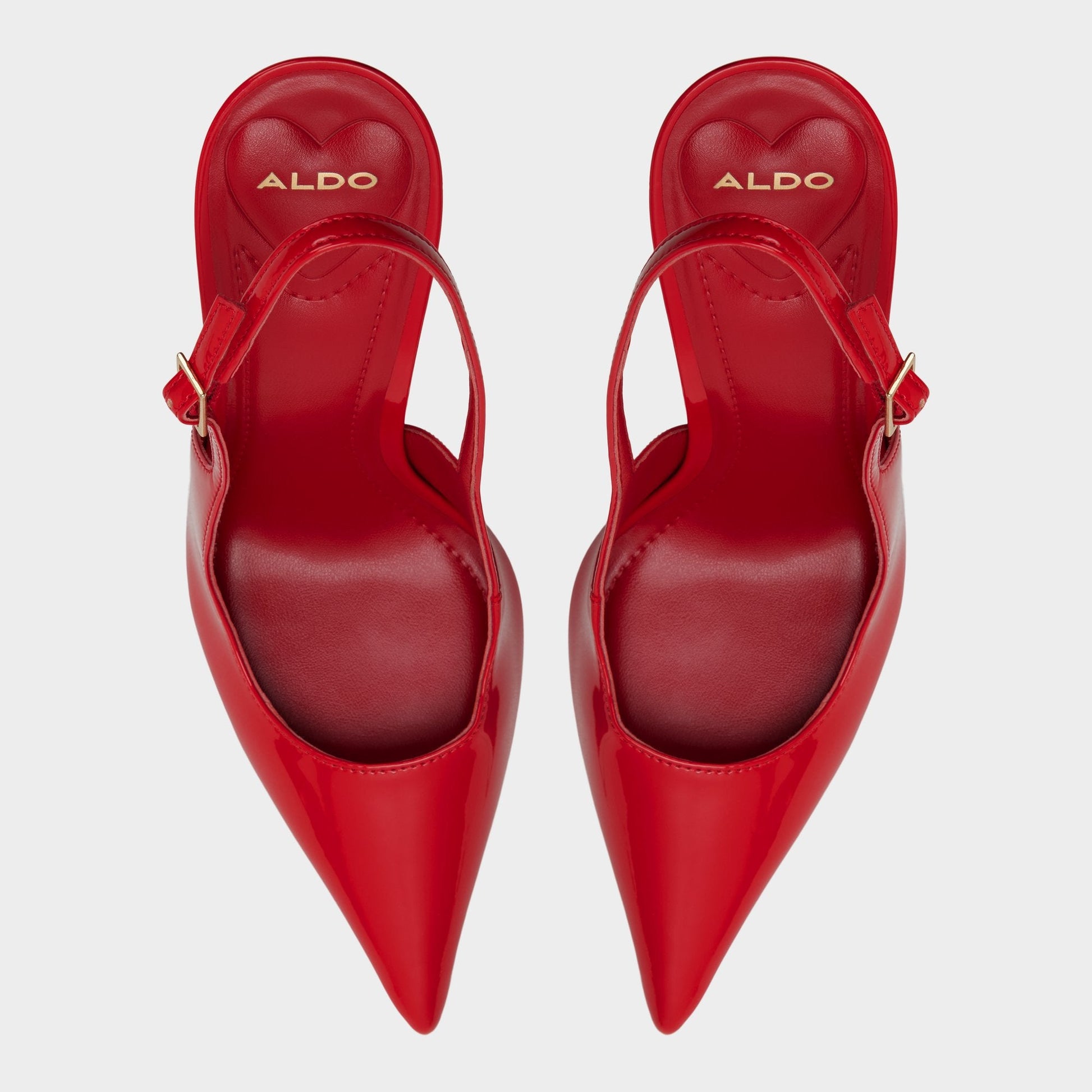 Serrah in Medium Red - Pump, Stiletto heel - Medium red