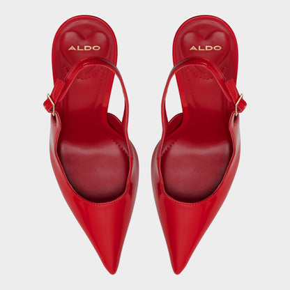 Serrah in Medium Red - Pump, Stiletto heel - Medium red