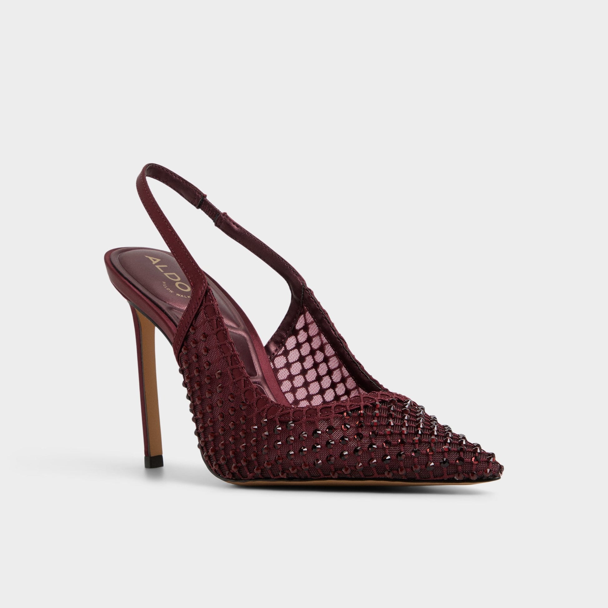 Marciana in Burgundy 14151906 - Slingback heel, Stiletto heel - Burgundy
