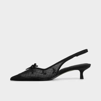 Azaro in Other Black 14151901 - Slingback heel, Kitten heel - Other black