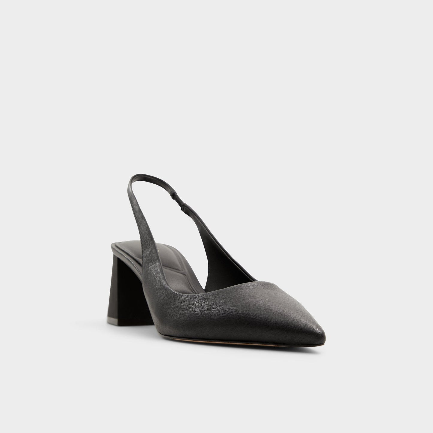 Uliana Black Women's Block heels - Slingback heel, Block heel - Black