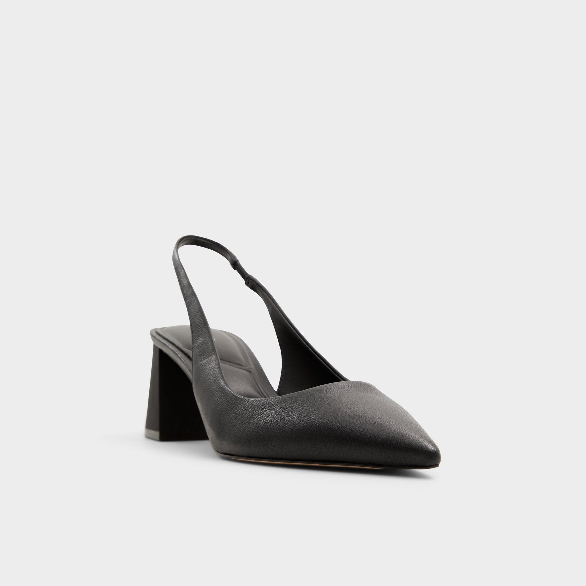 Uliana Black Women's Block heels - Slingback heel, Block heel - Black