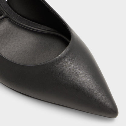 Uliana Black Women's Block heels - Slingback heel, Block heel - Black