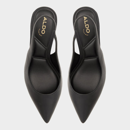 Uliana Black Women's Block heels - Slingback heel, Block heel - Black
