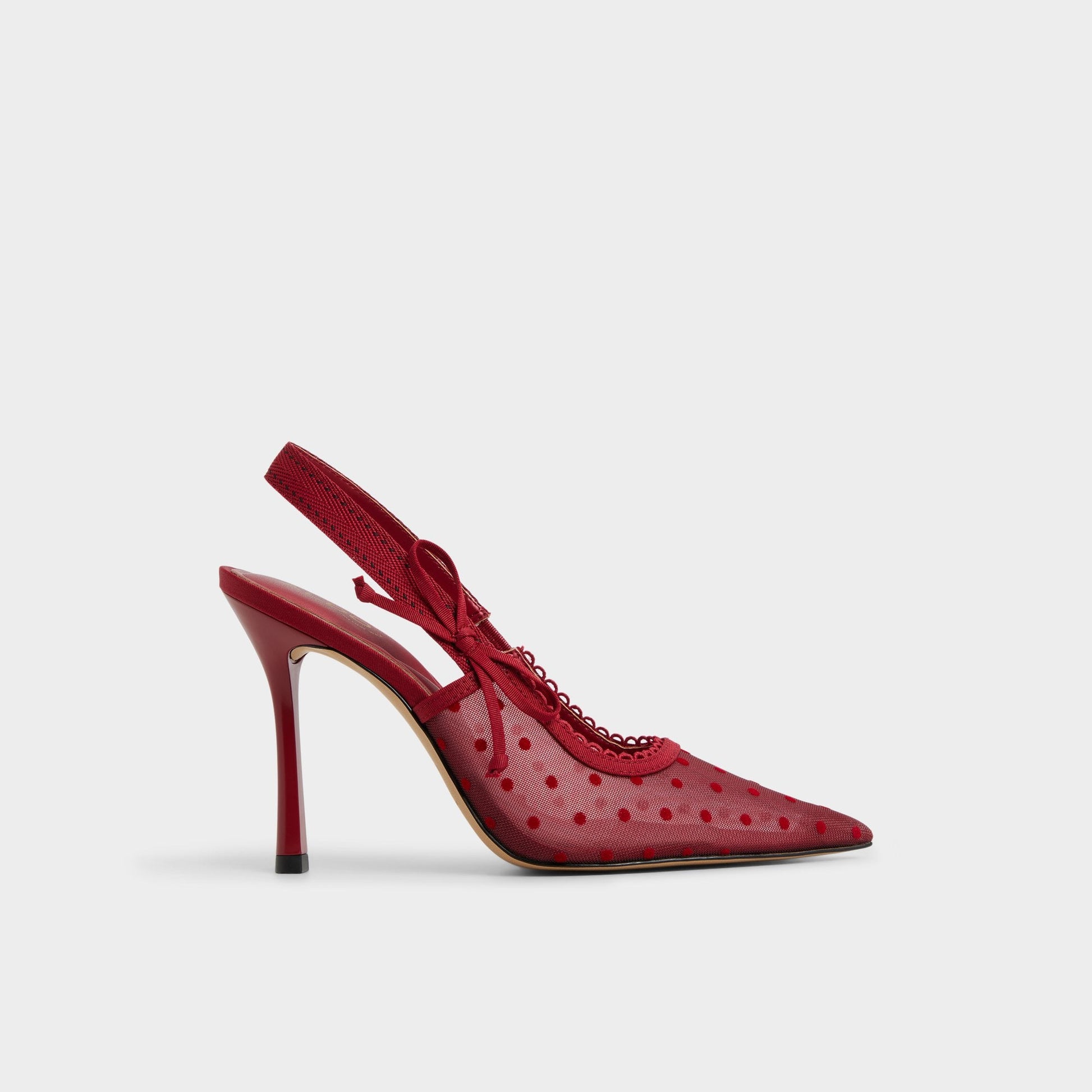 Hennie in Dark Red 14151902 - Slingback heel, Stiletto heel - Dark red