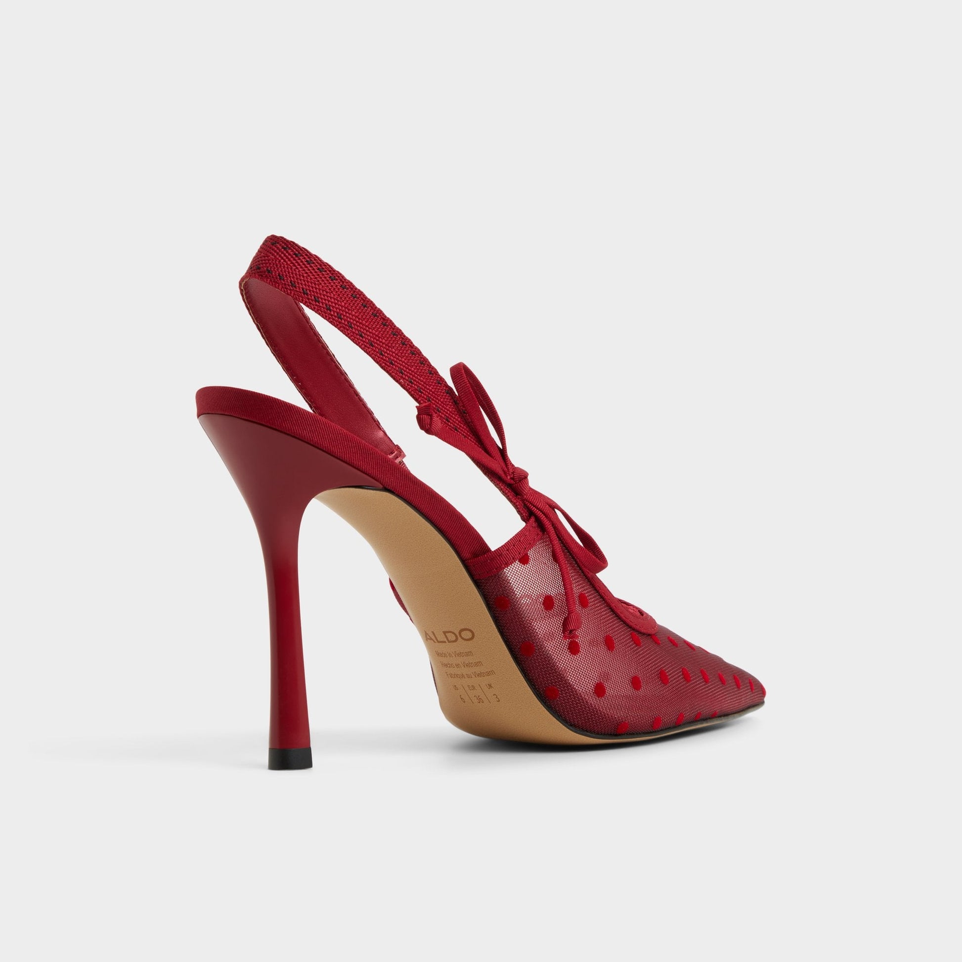 Hennie in Dark Red 14151902 - Slingback heel, Stiletto heel - Dark red