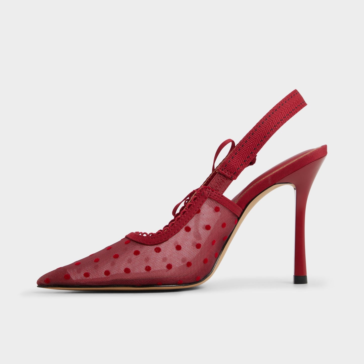 Hennie in Dark Red 14151902 - Slingback heel, Stiletto heel - Dark red