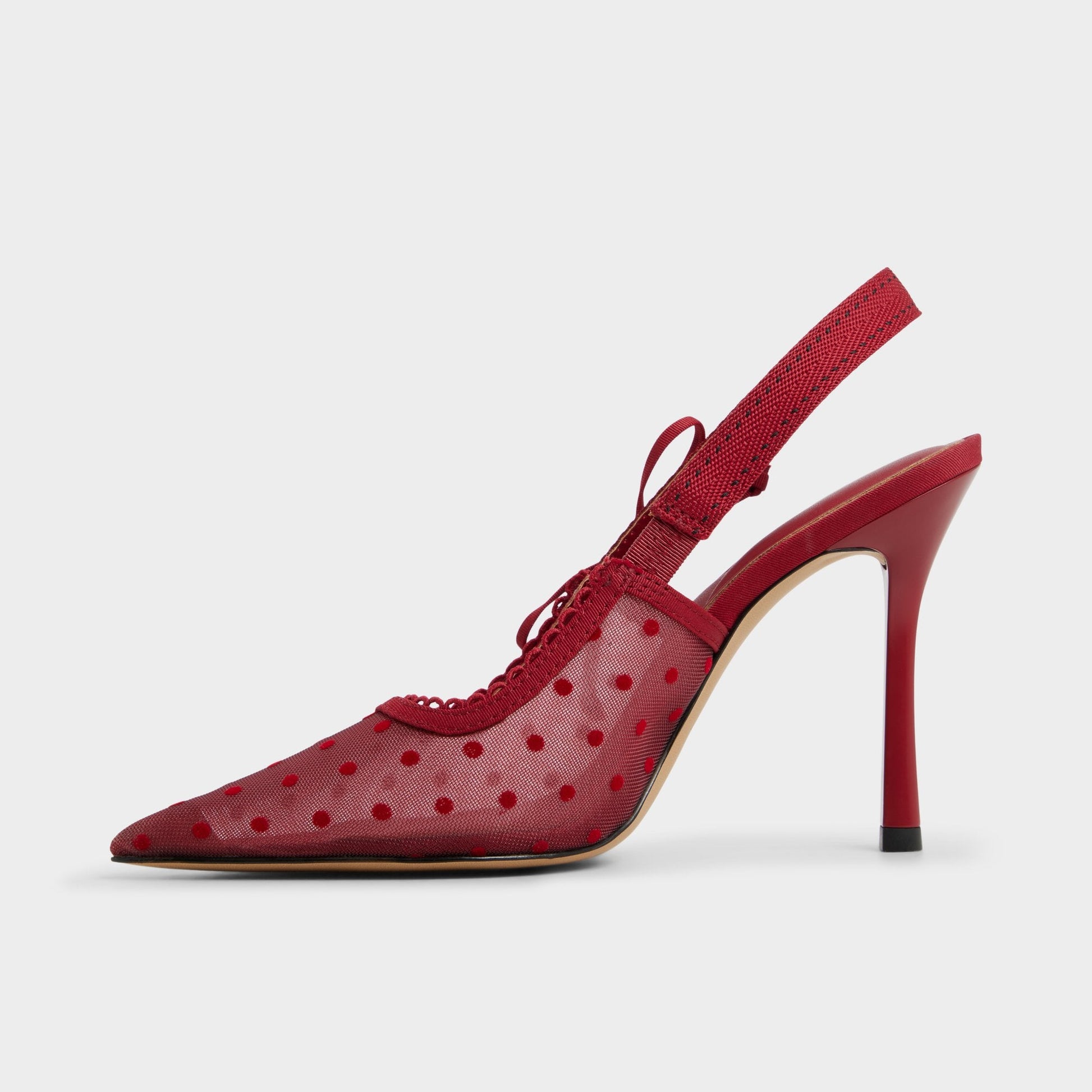Hennie in Dark Red 14151902 - Slingback heel, Stiletto heel - Dark red