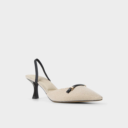 Nailah Open Natural Women's Kitten heels - Slingback heel, Kitten heel - Open natural