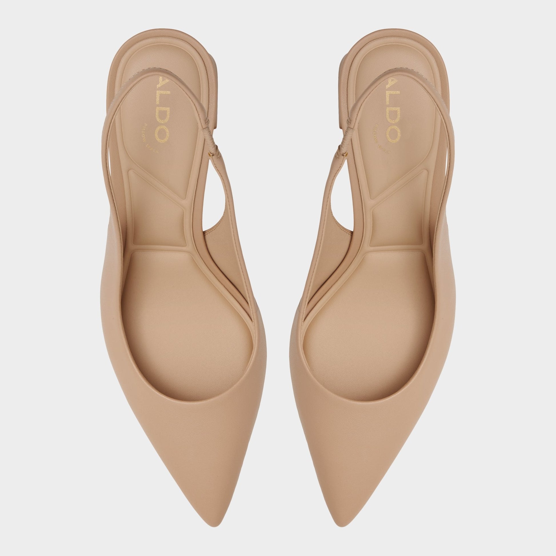 Uliana Beige Women's Block heels - Slingback heel, Block heel - Beige