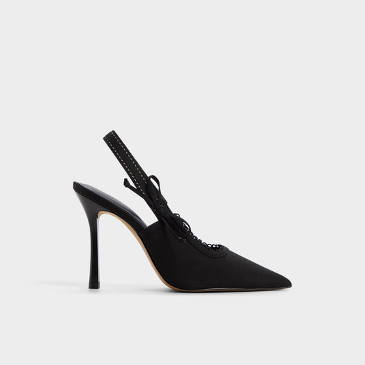 Hennie in Other Black - Slingback heel, Stiletto heel - Other black