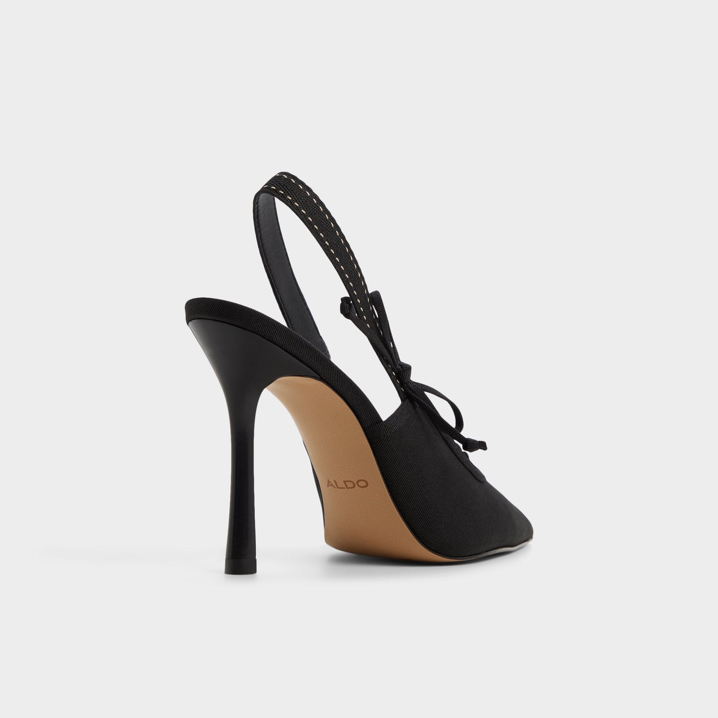 Hennie in Other Black - Slingback heel, Stiletto heel - Other black