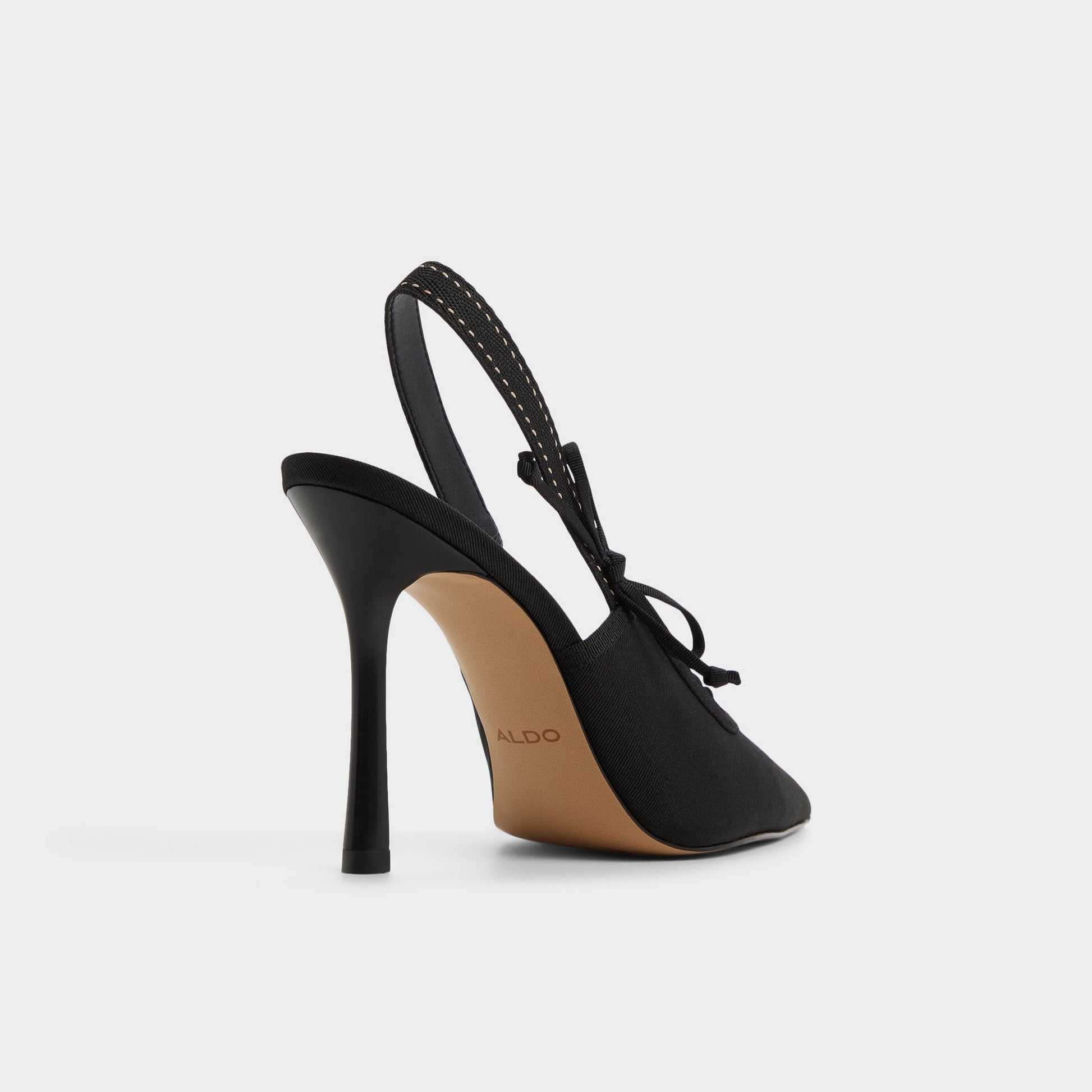 Hennie in Other Black - Slingback heel, Stiletto heel - Other black