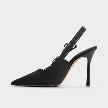 Hennie in Other Black - Slingback heel, Stiletto heel - Other black