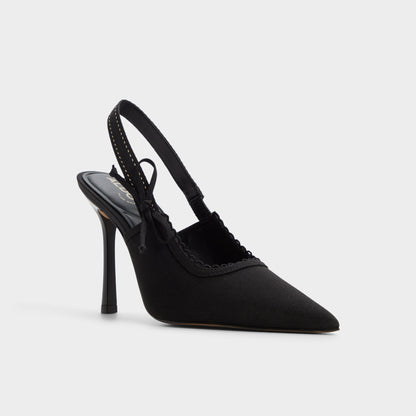 Hennie in Other Black - Slingback heel, Stiletto heel - Other black