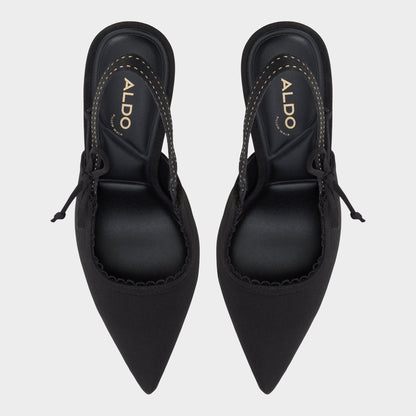 Hennie in Other Black - Slingback heel, Stiletto heel - Other black