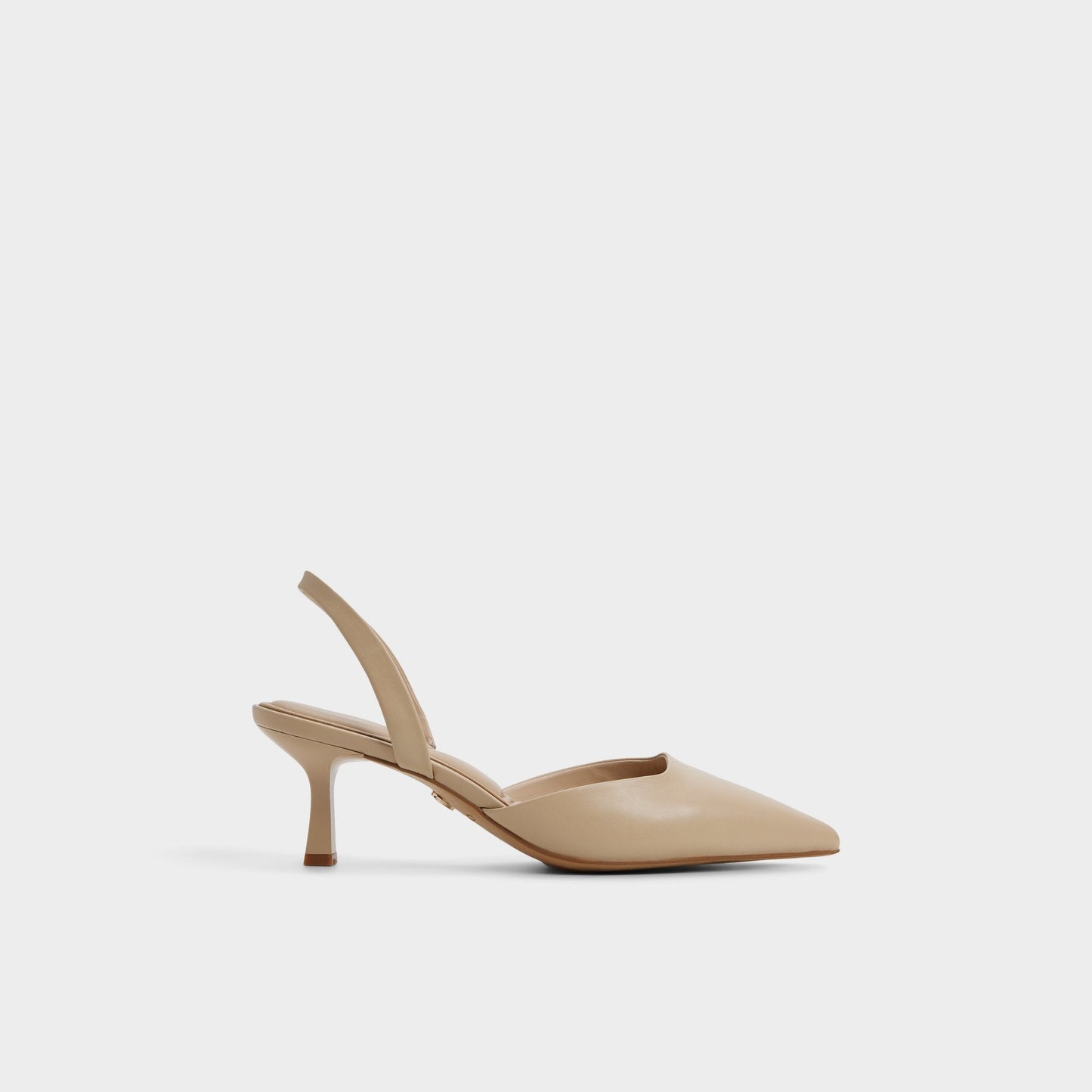 Gavedessi in Medium Beige - Slingback heel, Kitten heel - Medium Beige