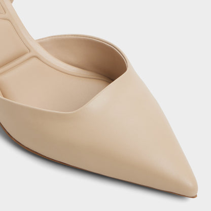 Gavedessi in Medium Beige - Slingback heel, Kitten heel - Medium Beige