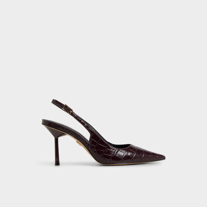 Seralina in Bordo - Slingback heel, Stiletto heel - Bordo