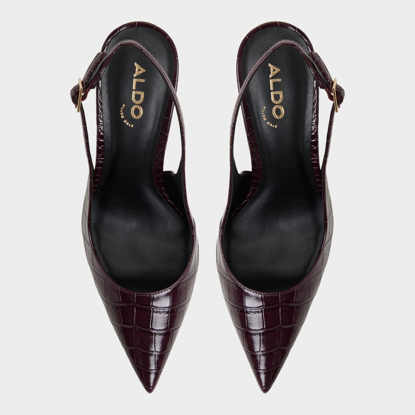 Seralina in Bordo - Slingback heel, Stiletto heel - Bordo
