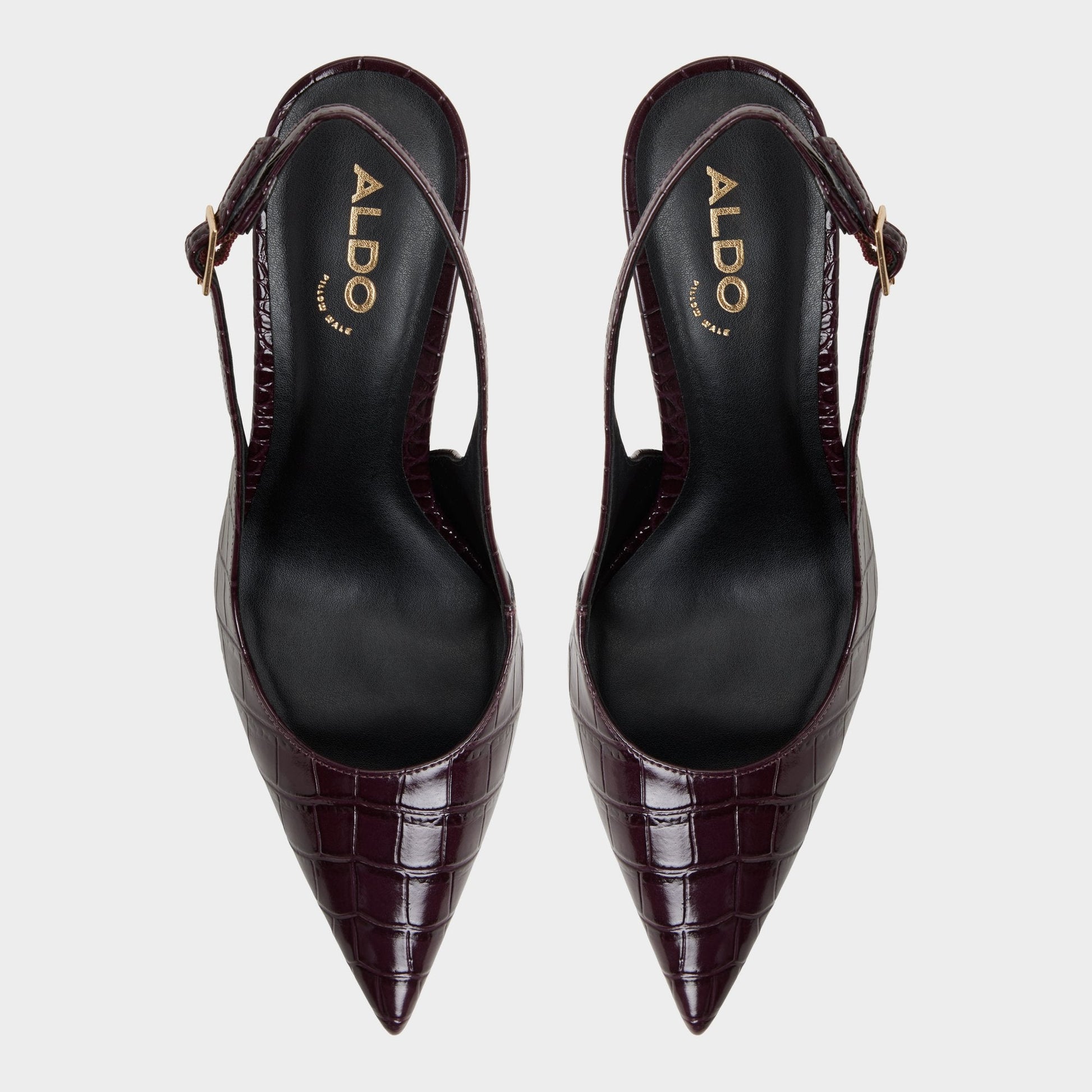 Seralina in Bordo - Slingback heel, Stiletto heel - Bordo