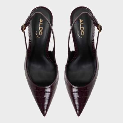 Seralina in Bordo - Slingback heel, Stiletto heel - Bordo