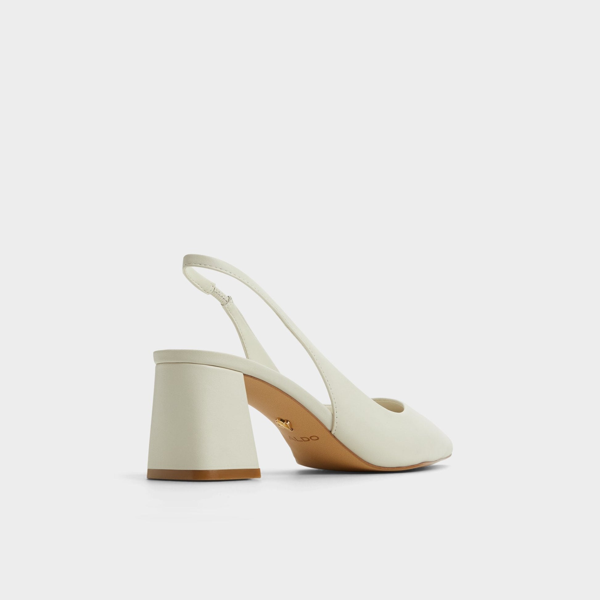 Uliana White/Bone Women's Slingbacks - Slingback heel, Block heel - White/bone