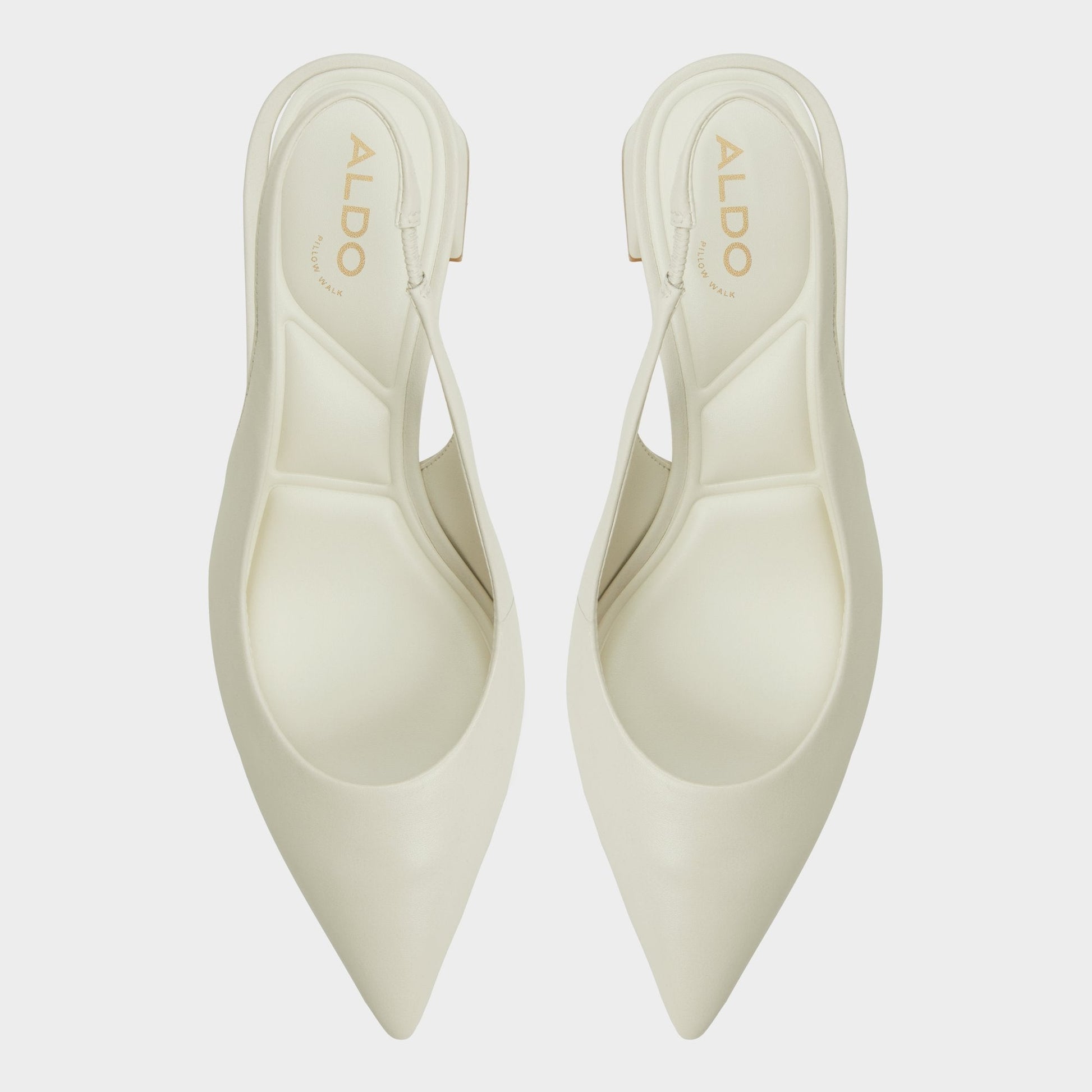 Uliana White/Bone Women's Slingbacks - Slingback heel, Block heel - White/bone