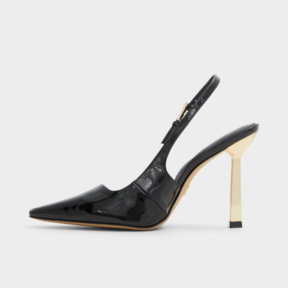 Marysa Black Women's Slingbacks - Slingback heel, Stiletto heel - Black