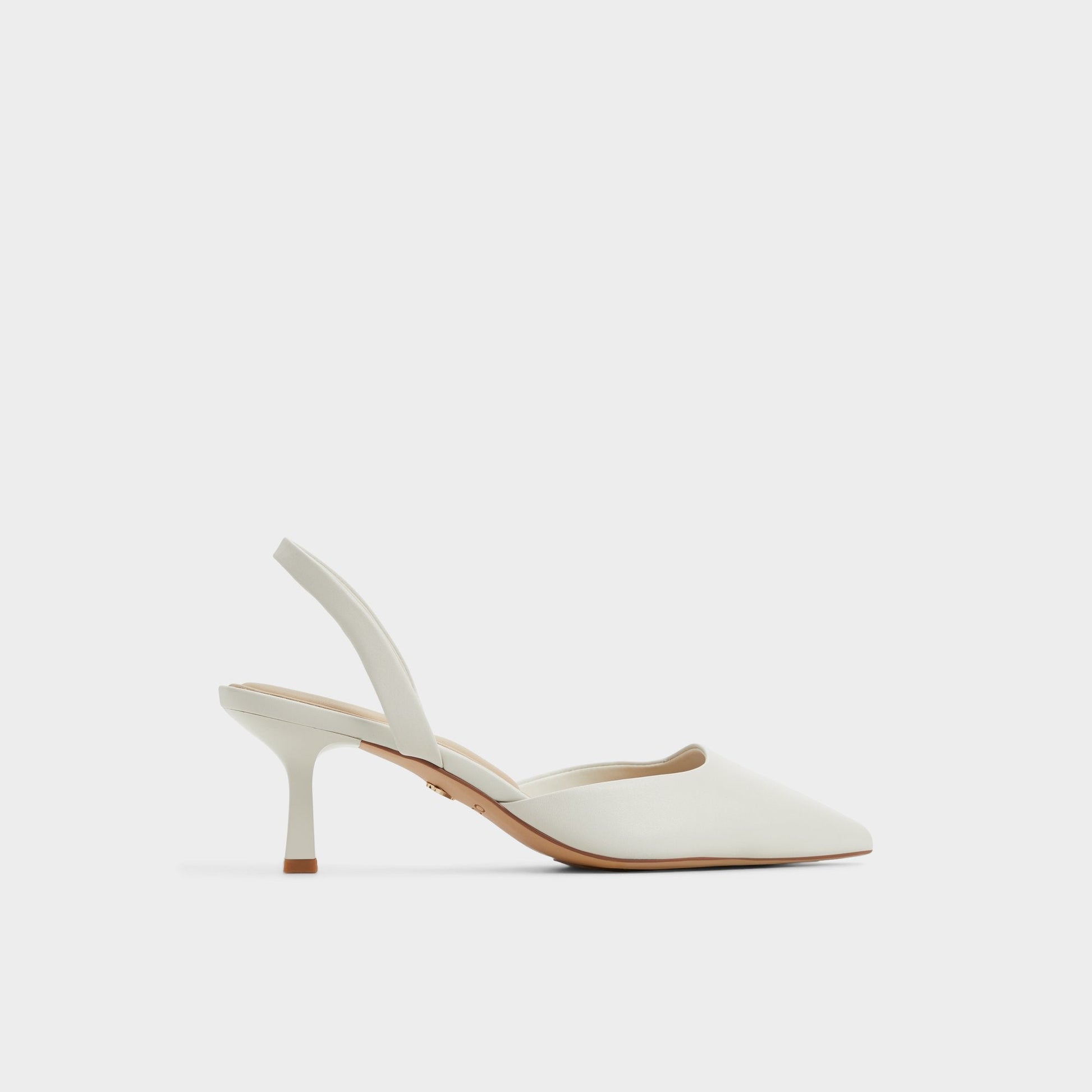 Gavedessi Open White Women's Kitten heels - Slingback heel, Kitten heel - Open White