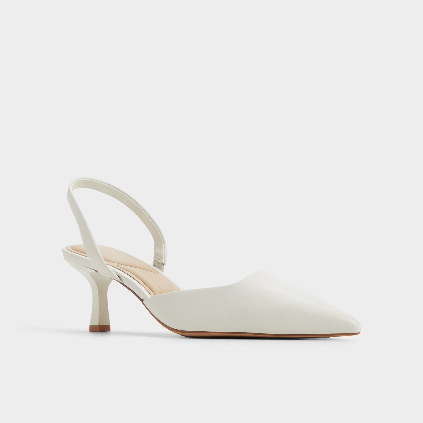 Gavedessi Open White Women's Kitten heels - Slingback heel, Kitten heel - Open White