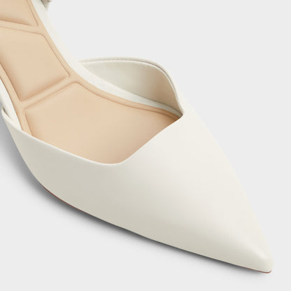 Gavedessi Open White Women's Kitten heels - Slingback heel, Kitten heel - Open White