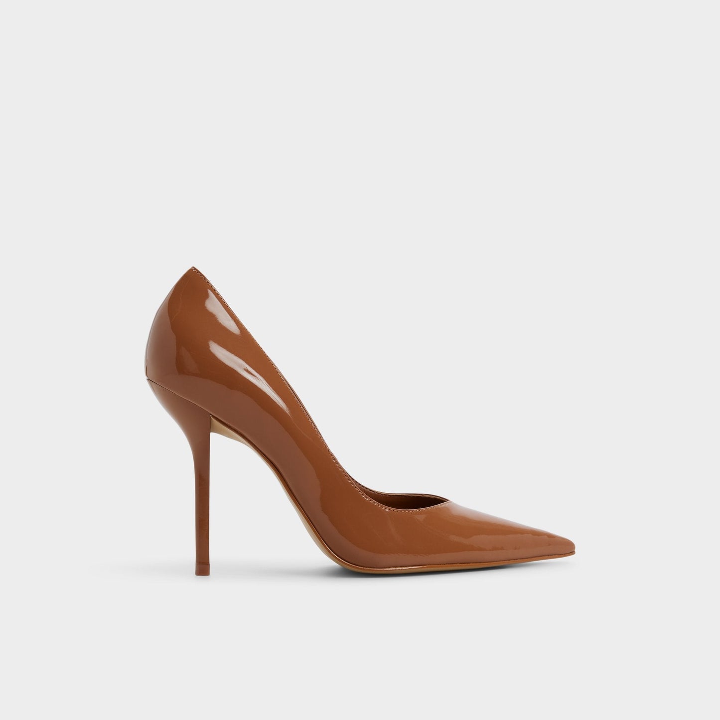 Emelie in Medium Brown - Pump, Stiletto heel - Medium brown